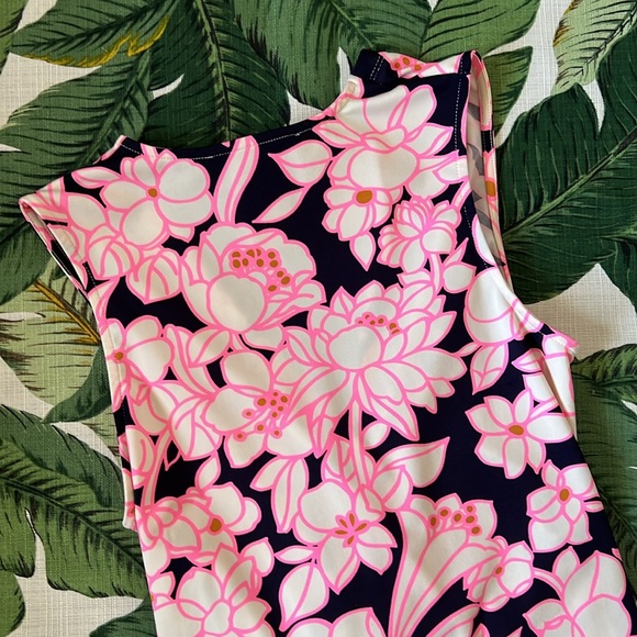 Julie Brown • Wrap Style Twist Sleeveless Summer Floral Midi Dress • Size Small - Picture 6 of 7